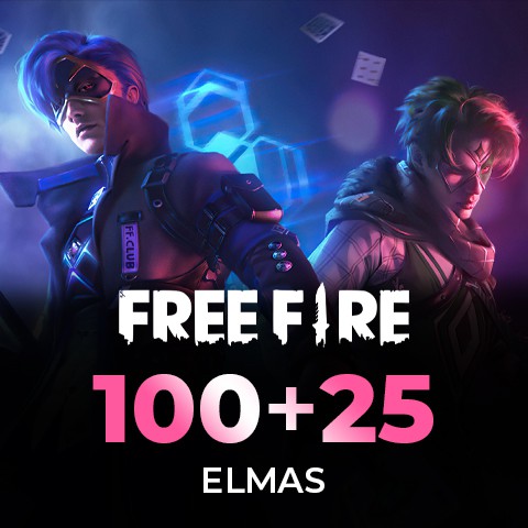 Free Fire 100 + 25 Elmas