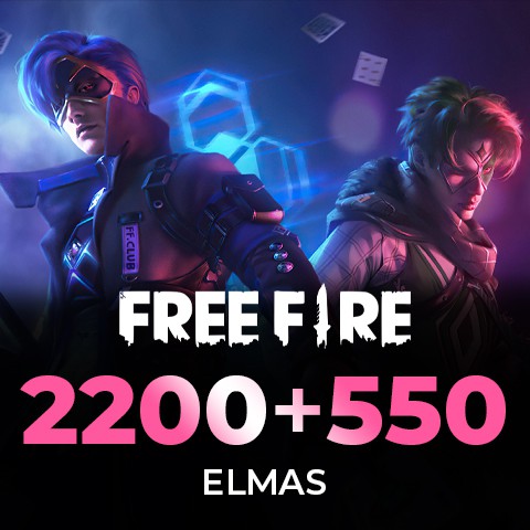 Free Fire 2200 + 550 Elmas